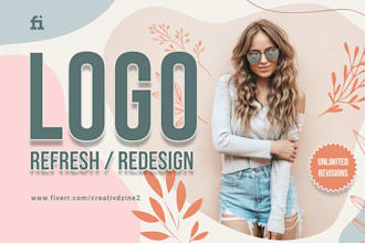 do logo redesign, refresh, edit, or modify