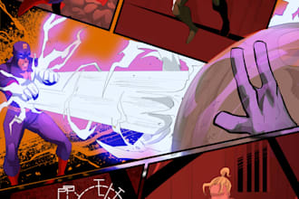 create comic book illustrations in your style