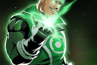 create comic book illustrations in your style