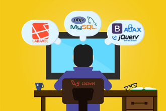 develop custom php, laravel dynamic website