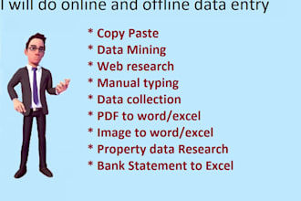do online and offline data entry typing work