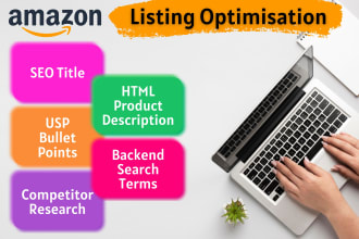 write SEO optimized amazon product listing