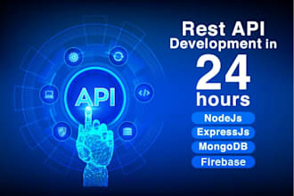 develop a restful API with nodejs or python