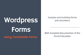 create and customize  wordpress forms using formidable forms