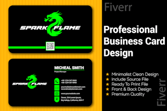 design high quality premium print ready business card