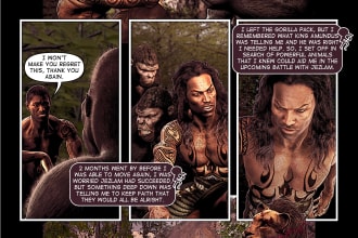 do a professional  lettering for your comic book