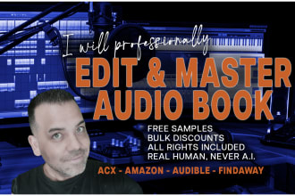 clean, edit and master your audiobook to acx standards