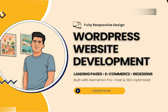 develop wordpress business website, design redesign, clone, customize wordpress