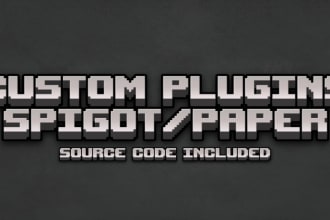 create a spigot or paper plugin for your minecraft server