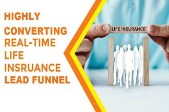 build high conversion rate lead funnel life insurance leads sales funnel