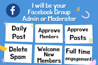 your facebook group or page admin or moderator