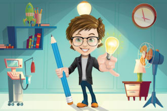 create illustration cartoon character or mascot