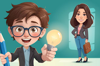 create illustration cartoon character or mascot