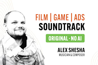 compose soundtrack, film score, game music, background music
