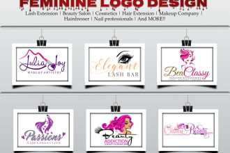 design feminine glitter sparkle, signature, eyelashes, cosmetics logo