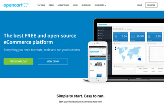 create ecommerce website with opencart