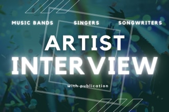 interview you with real questions on a premier music site