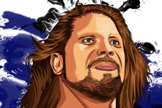 draw your portrait for your youtube channel or twitch streams