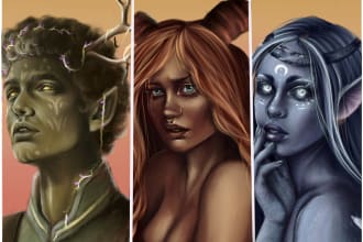 draw your dungeons and dragons character portrait