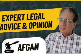 provide expert legal opinion, legal advice and consulting