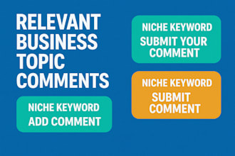 publish special 200 niche relevant blog comment