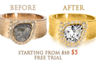 do professional high end jewelry images retouch