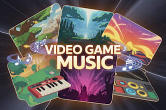 compose custom original game music for 8bit, retro cinematic, indie and more