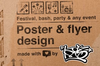 create an original party, festival or event flyer poster
