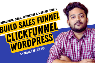 build sales funnel in click funnel or wordpress