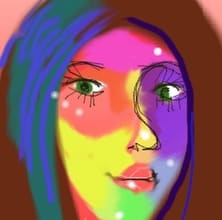 draw a abstract portrait of your favorite picture