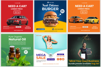 design your facebook, instagram post, linkdin cover