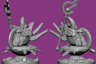 create 3d models wh40k dnd or custom miniatures for printing