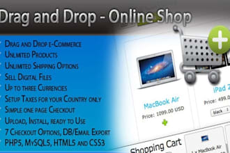 give You Drag And Drop Online Shop Script