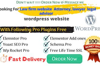 design law firm website, attorney, lawyer, legal advisor wordpress website