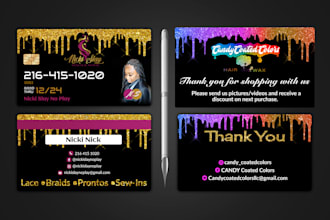 do any type of business card and thank you design