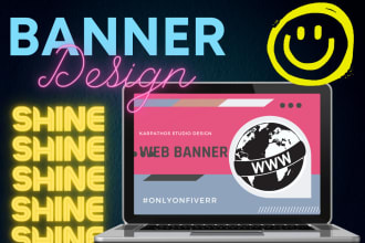 design a modern website banner or header