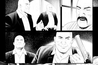 create comic book art and illustration