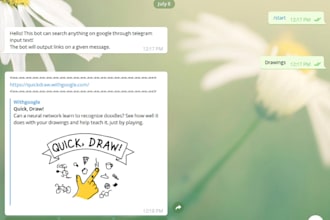 create or copy any a working telegram bot