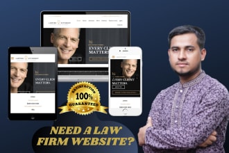 build professional lawyer, legal, attorney, law firm website