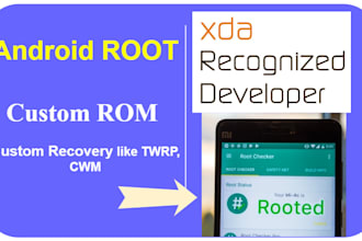 root your android, install custom firmware,rom, twrp