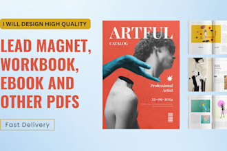 design unique PDF lead magnet, ebook, workbook, newsletter