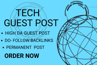 do high da tech  guest post with authority backlinks