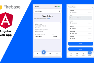 develop custom web application using angular and firebase