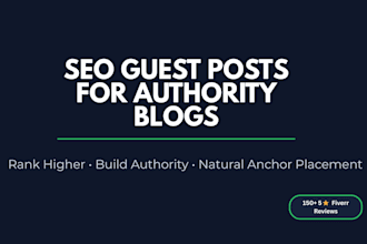 seo optimized guest post articles for authority blogs