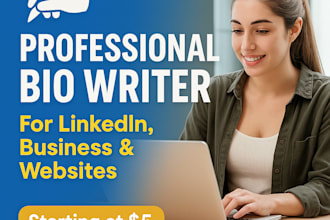 write a professional biography, bio for your career, business, or website
