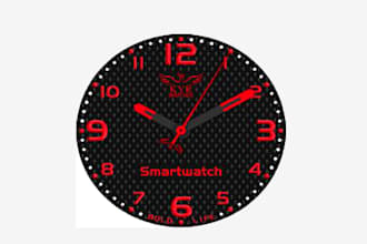 do creative professional clock and watch logo design