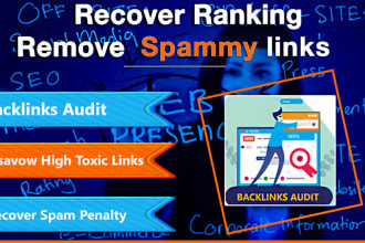 finish google penalty audit and disavow toxic links to recover ranking