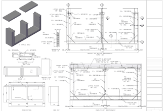 provide autocad 2d detailed civil and structure drawings