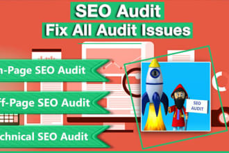audit your website and fix all SEO audit issues