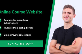 build an online course membership elearning website